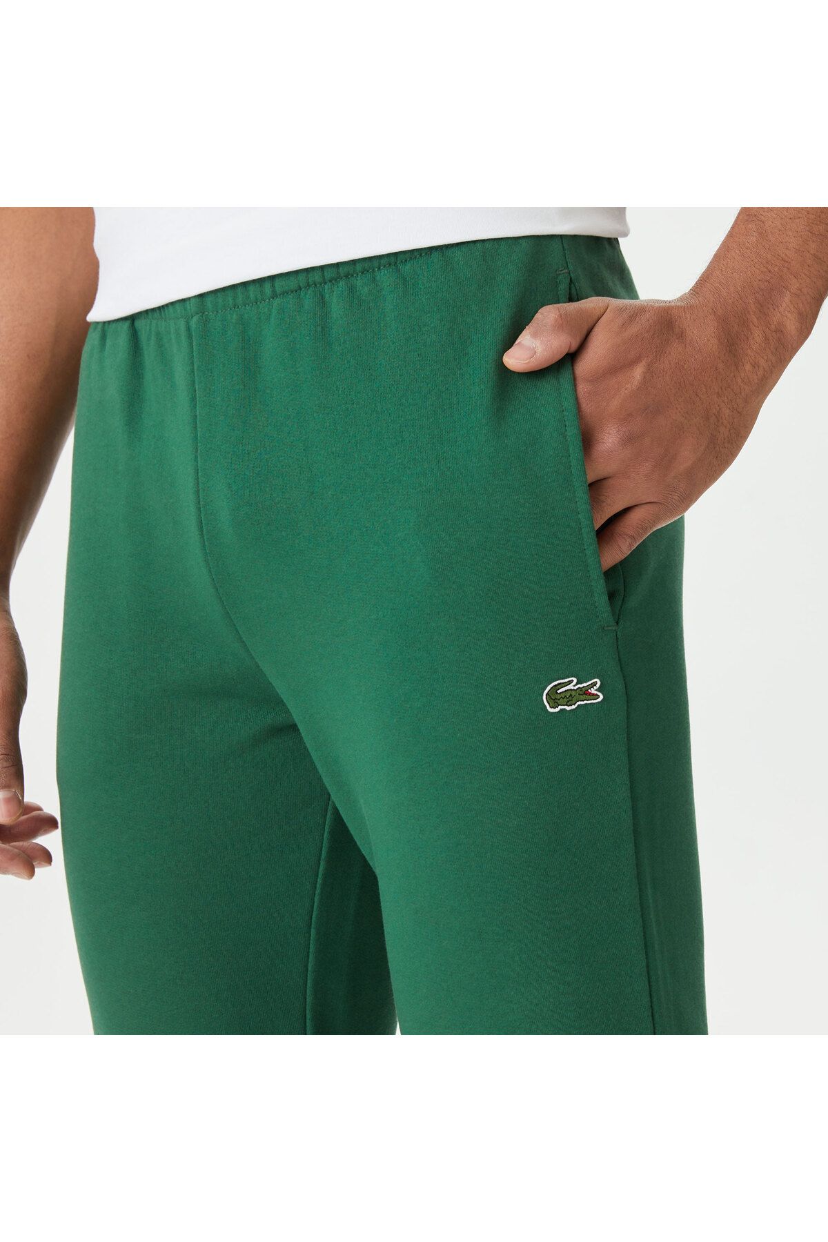 شلوار گرمکن سبز مردانه لباس باریک و شش Lacoste