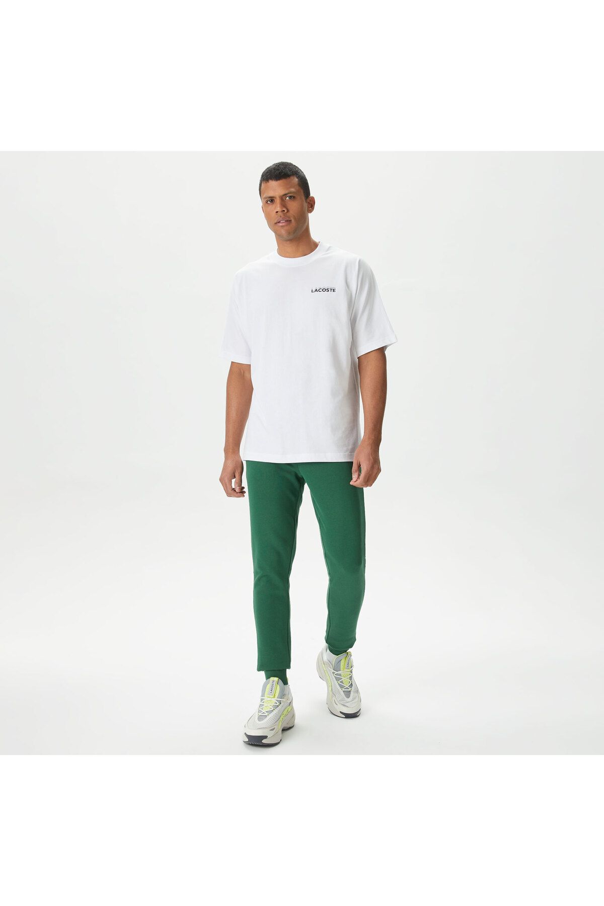 شلوار گرمکن سبز مردانه لباس باریک و شش Lacoste
