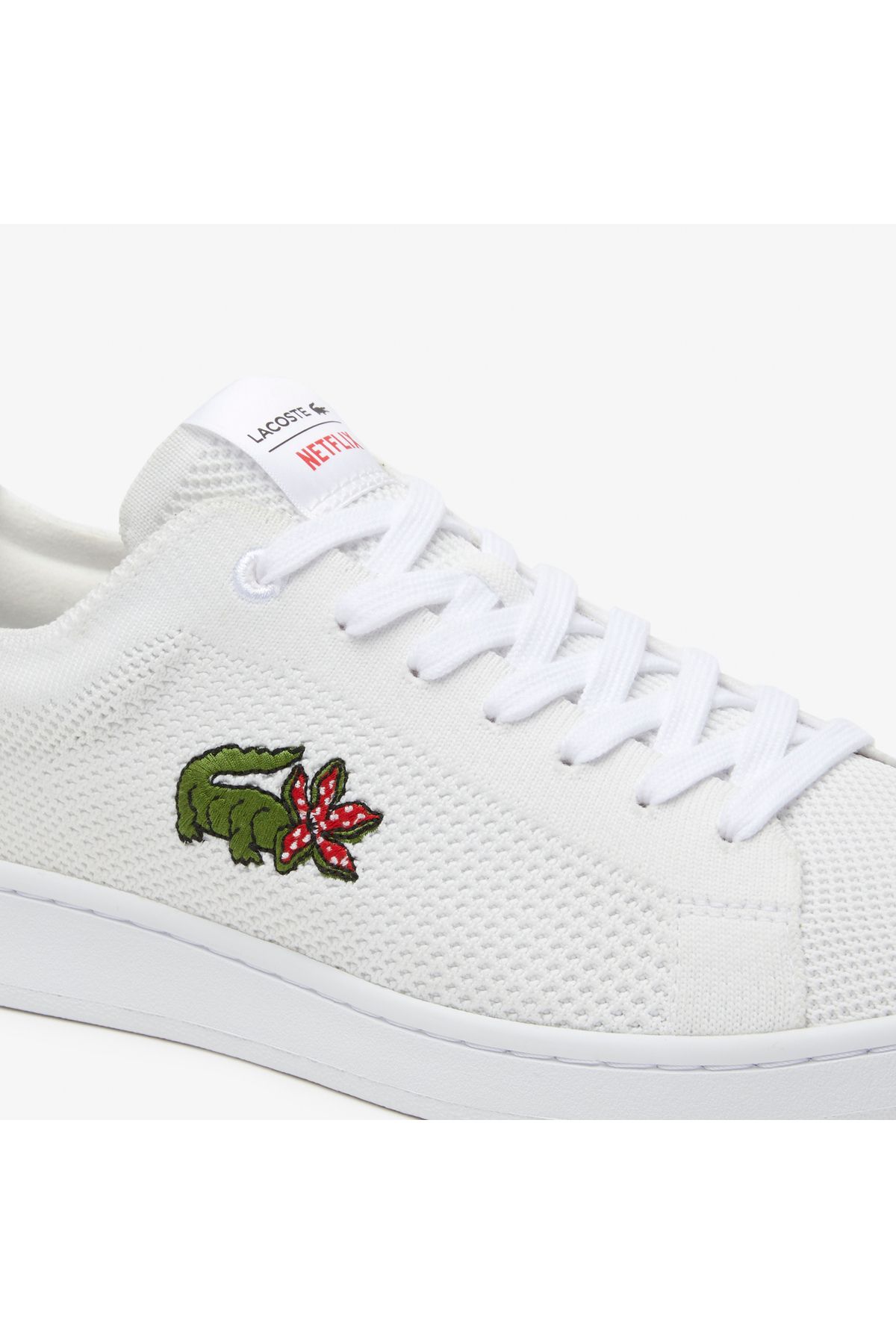 اسنیکر سفید مردانه X Netflix Piquéé کفش ورزشی کارنابی Lacoste