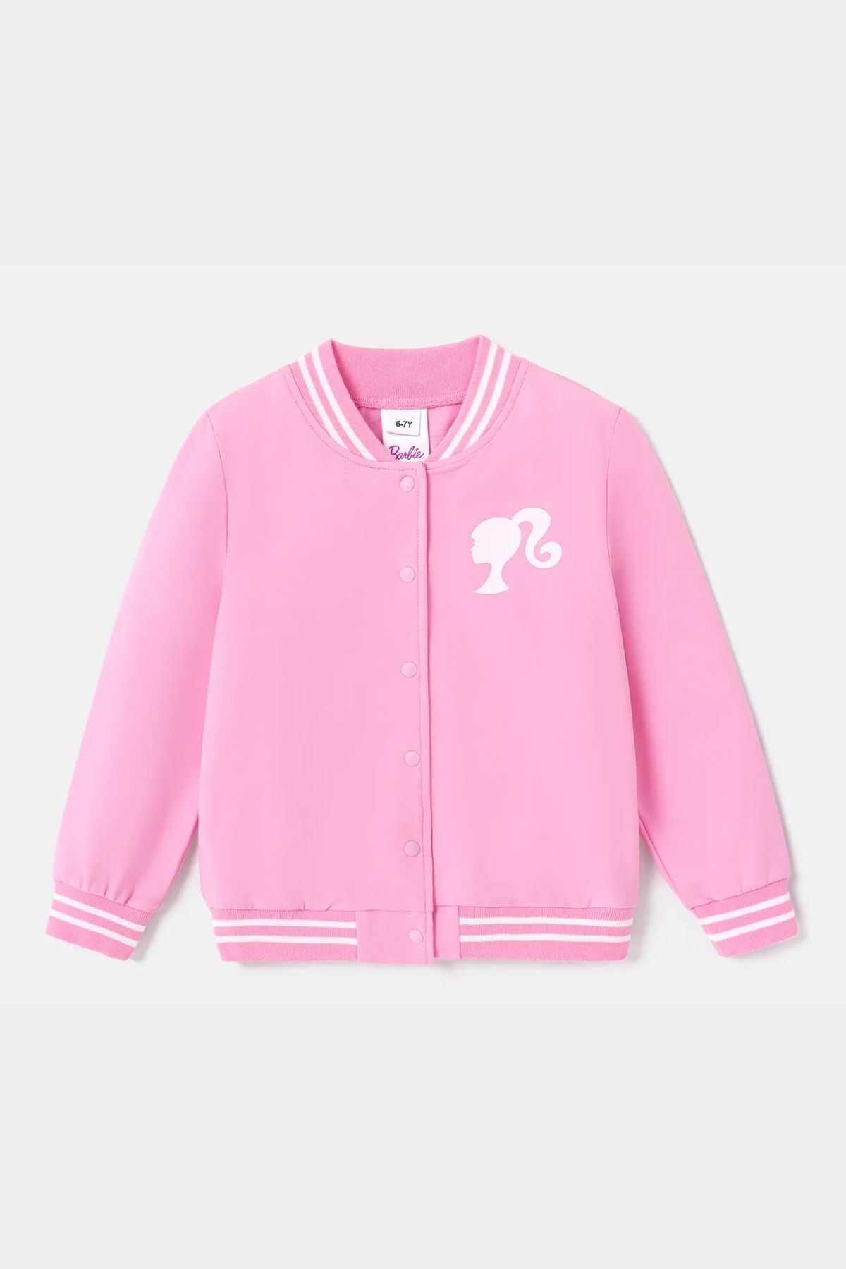 Astranova-Astrnvstrtwr Barbie Logo Diamond Detailed Children's College Jacket 1