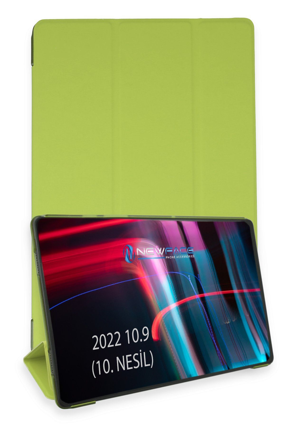 NewFace iPad 2022 10.9 (10.nesil) Kılıf Tablet Smart Kılıf - Açık Yeşil ZRNET