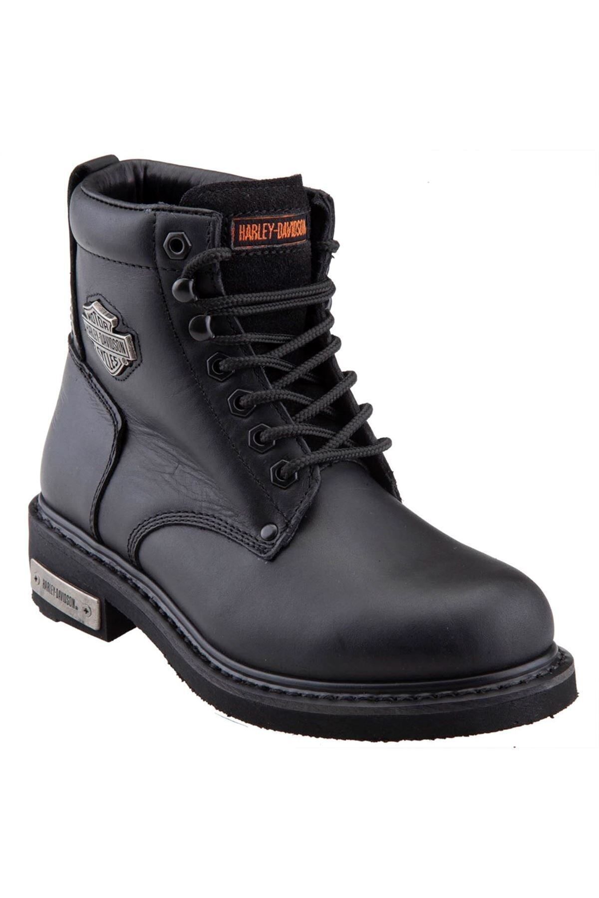 Harley Davidson-Rubber Sole Leather Boots 1