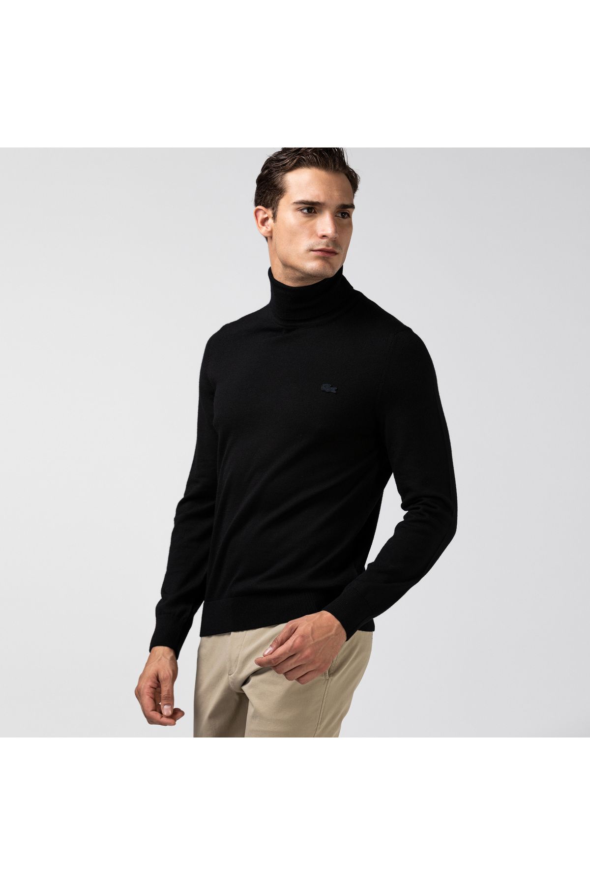 پلیور مشکی مردانه لباس آستین بلند مناسب Lacoste