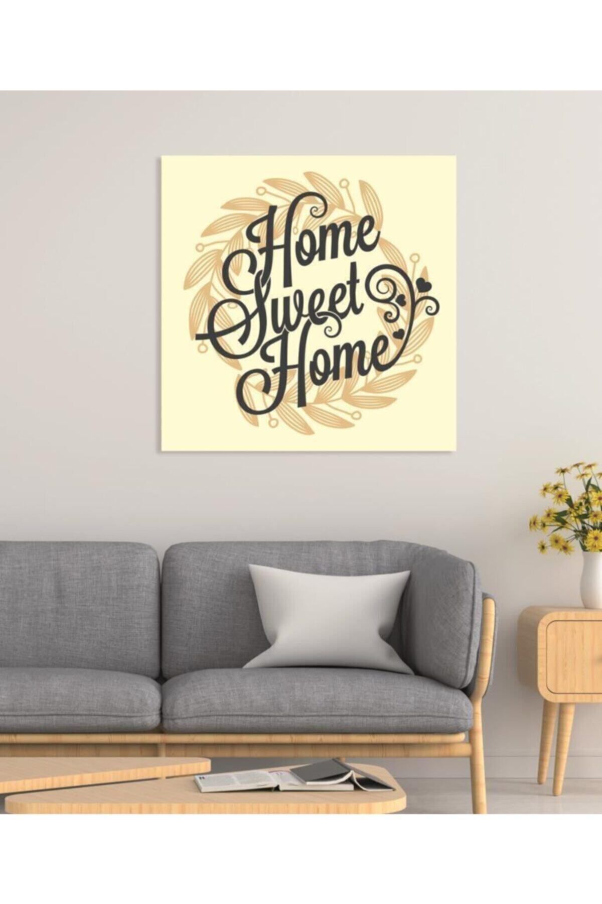Vividale Dekoratif Home Sweet Home Duvar Kanvas Tablo