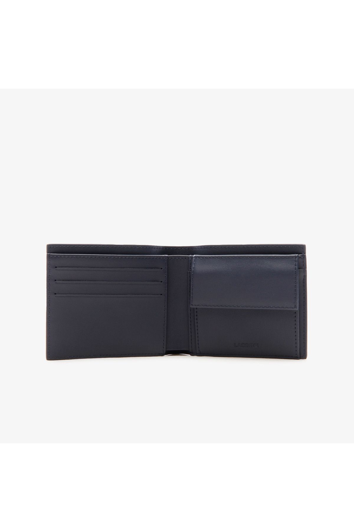 کیف پول آبی مردانه سرمهای Lacoste
