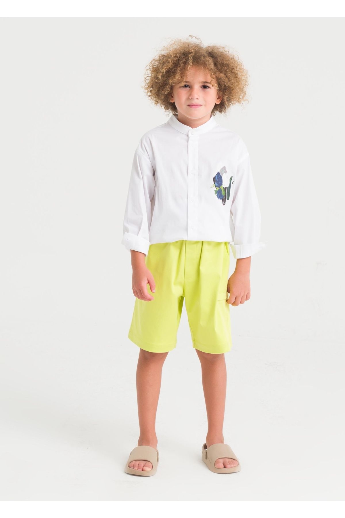 Armağan-Baby Boy Shorts with Elastic Waist 4