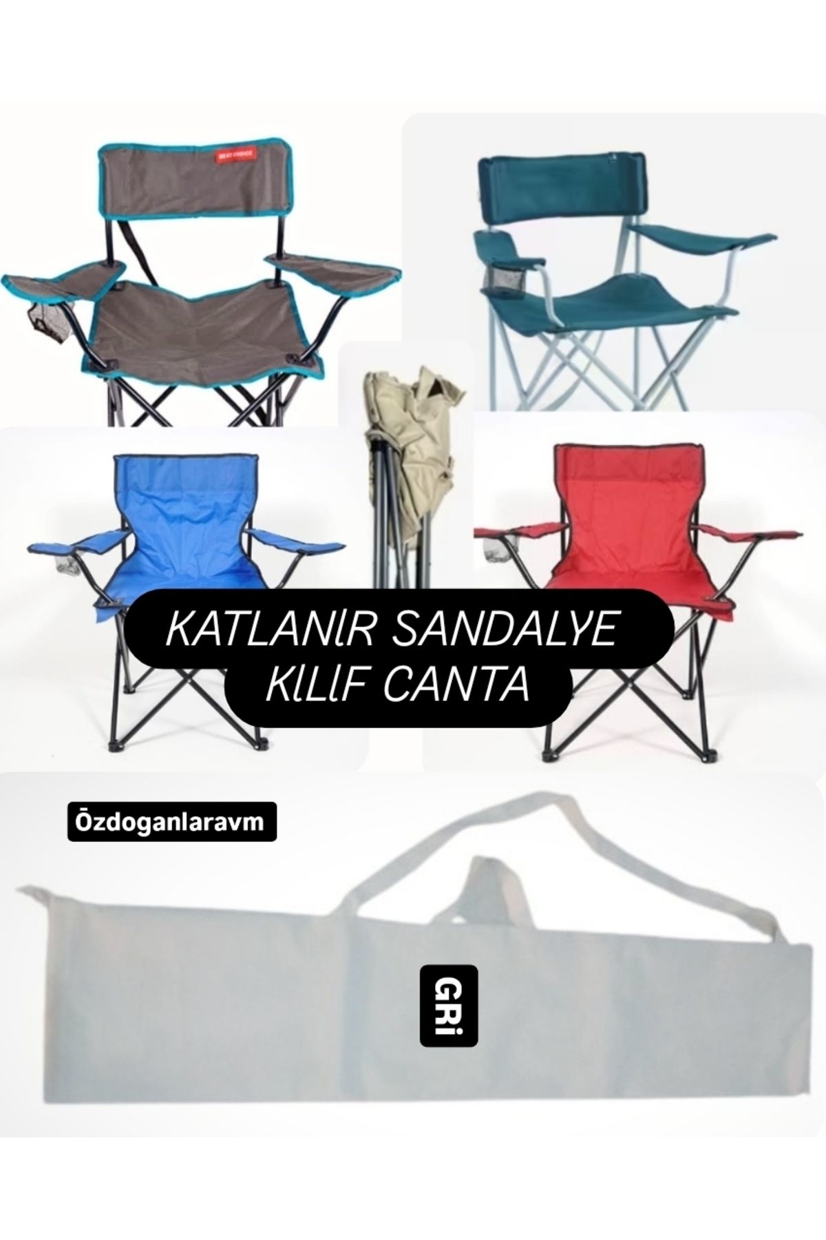 Dogant Plaj Kamp Piknik Katlanır Sandalyesi Çantası 95x28 Cm Sandalye Görsel Amaçlıdır