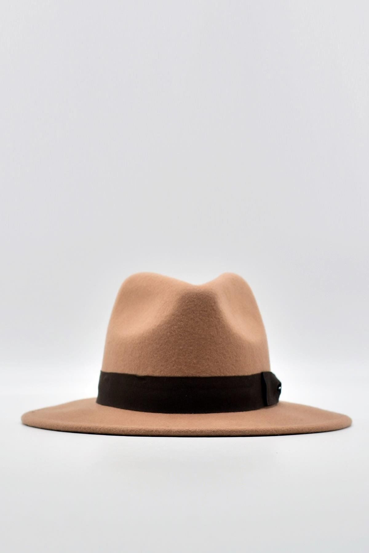 Külah-Indiana Jones Men's Wool Felt Fedora Hat Camel 4