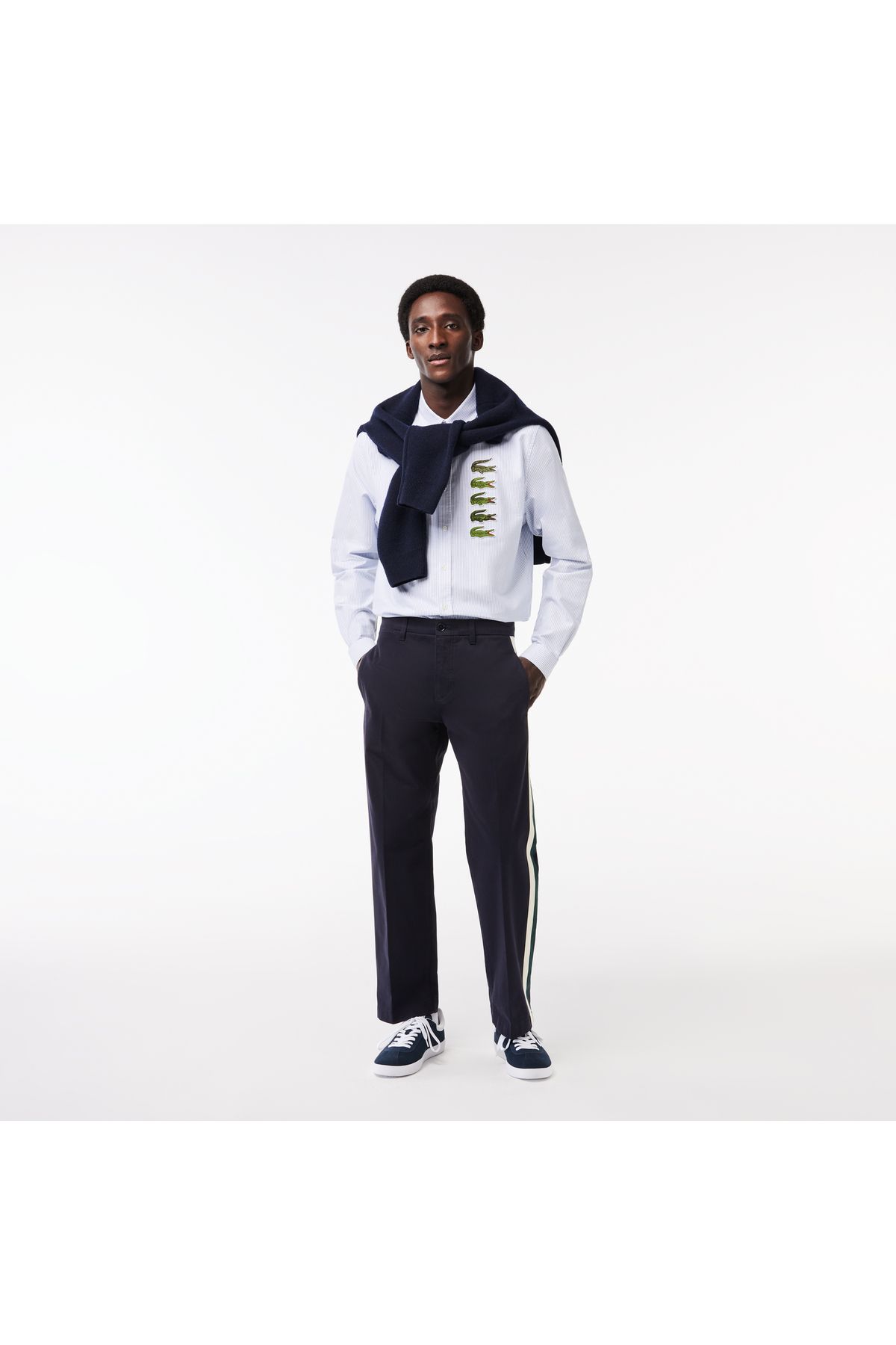شلوار آبی مردانه روشن و مناسب Lacoste