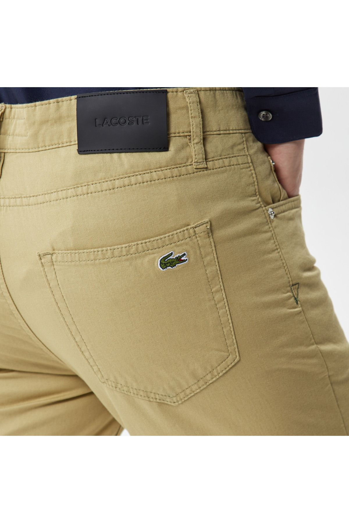 شلوار جین نود مردانه بژ باریک اورجینال Lacoste