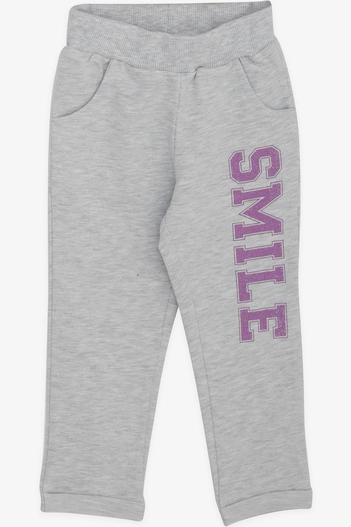 Breeze Kız Çocuk Eşofman Takımı Ayıcıklı Simli Yazı Baskılı 1.5-5 Yaş, Açık Gri Melanj fotoğrafı 4 (önizleme)