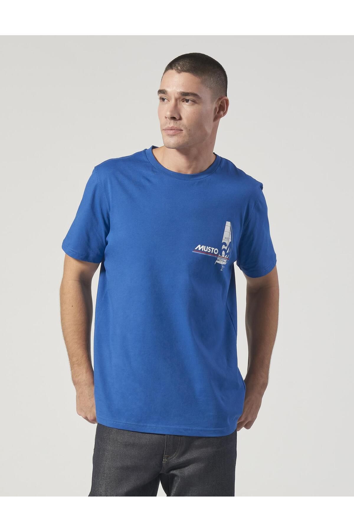 Musto-Men's T-Shirt - M Corsica Graphic SS Model 2