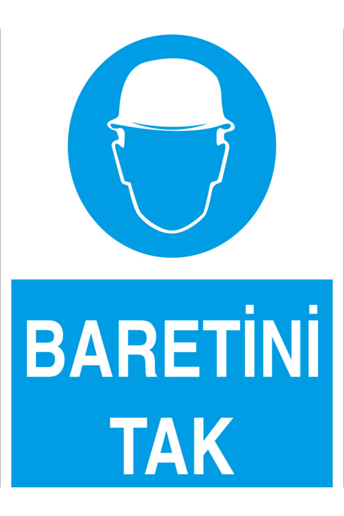 Uytab Baretini Tak Uyarı Tabelası - 20x30 Alüminyum Kompozit Panel - KKB1