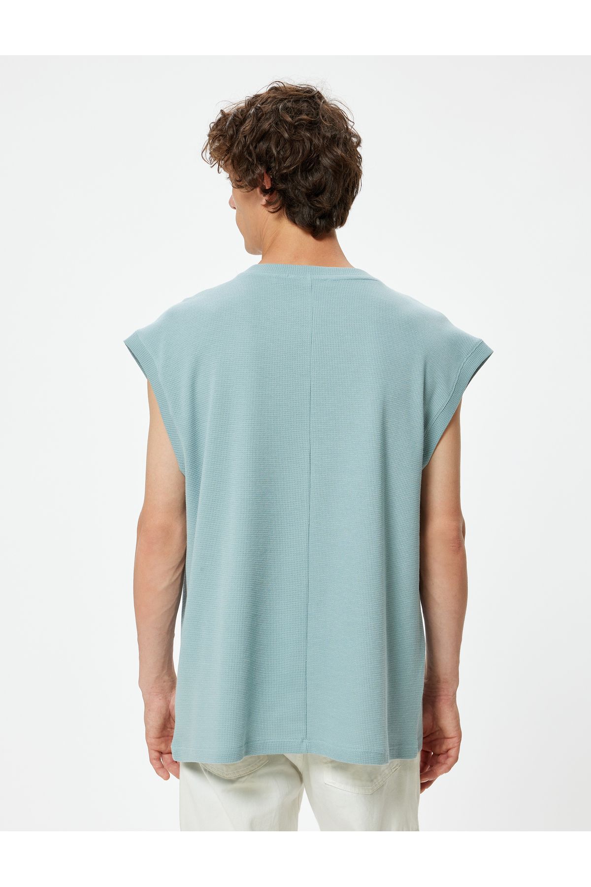 Koton-Tricou fără mâneci din bumbac cu decolteu 4