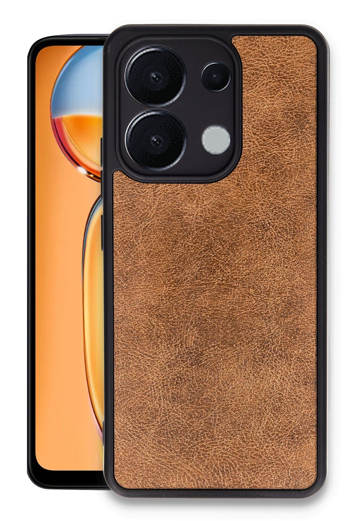 NewFace Xiaomi Redmi Note 13 4G Kılıf Aras Deri Kapak - Taba GLSTD