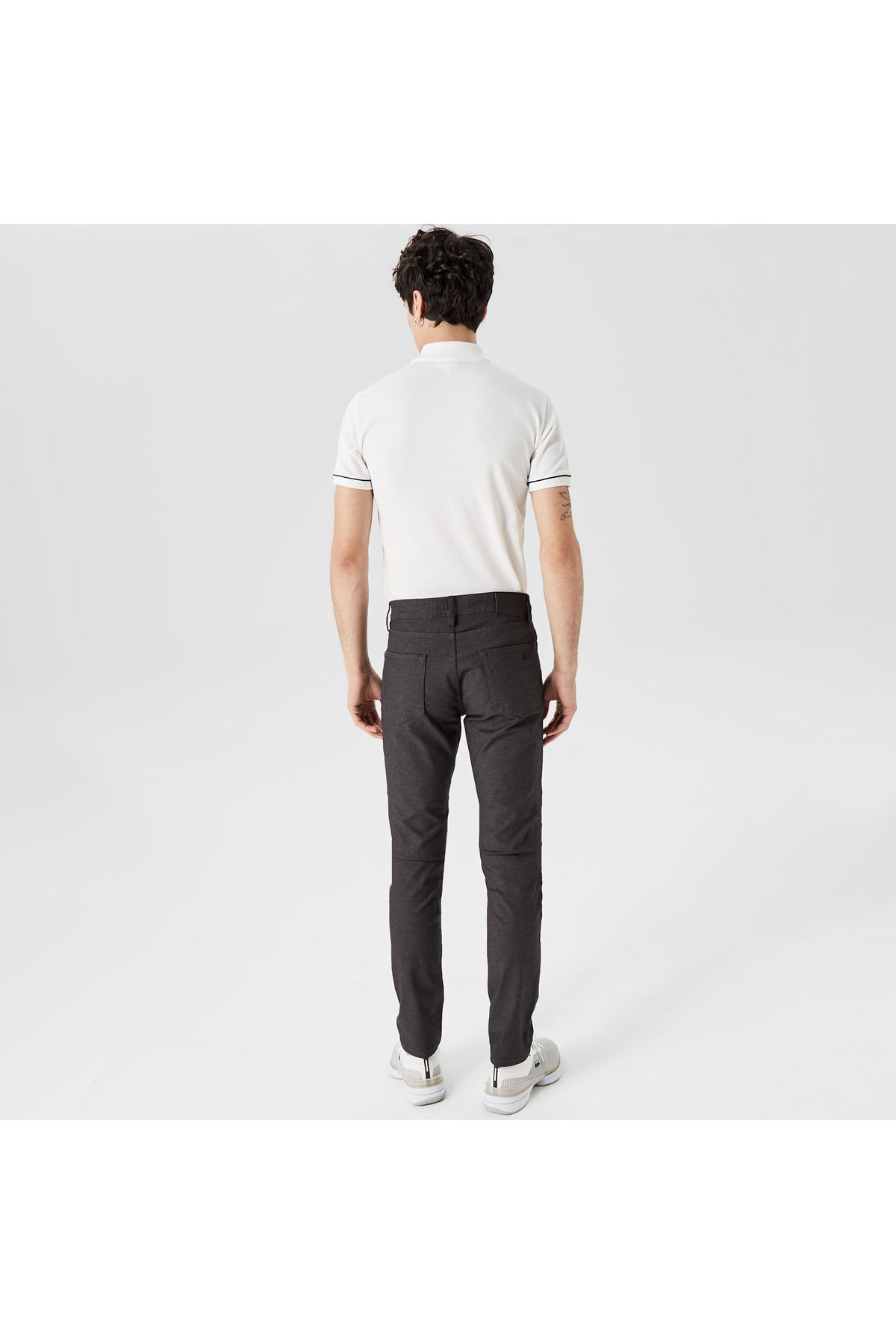 شلوار مشکی مردانه باریک اورجینال Lacoste