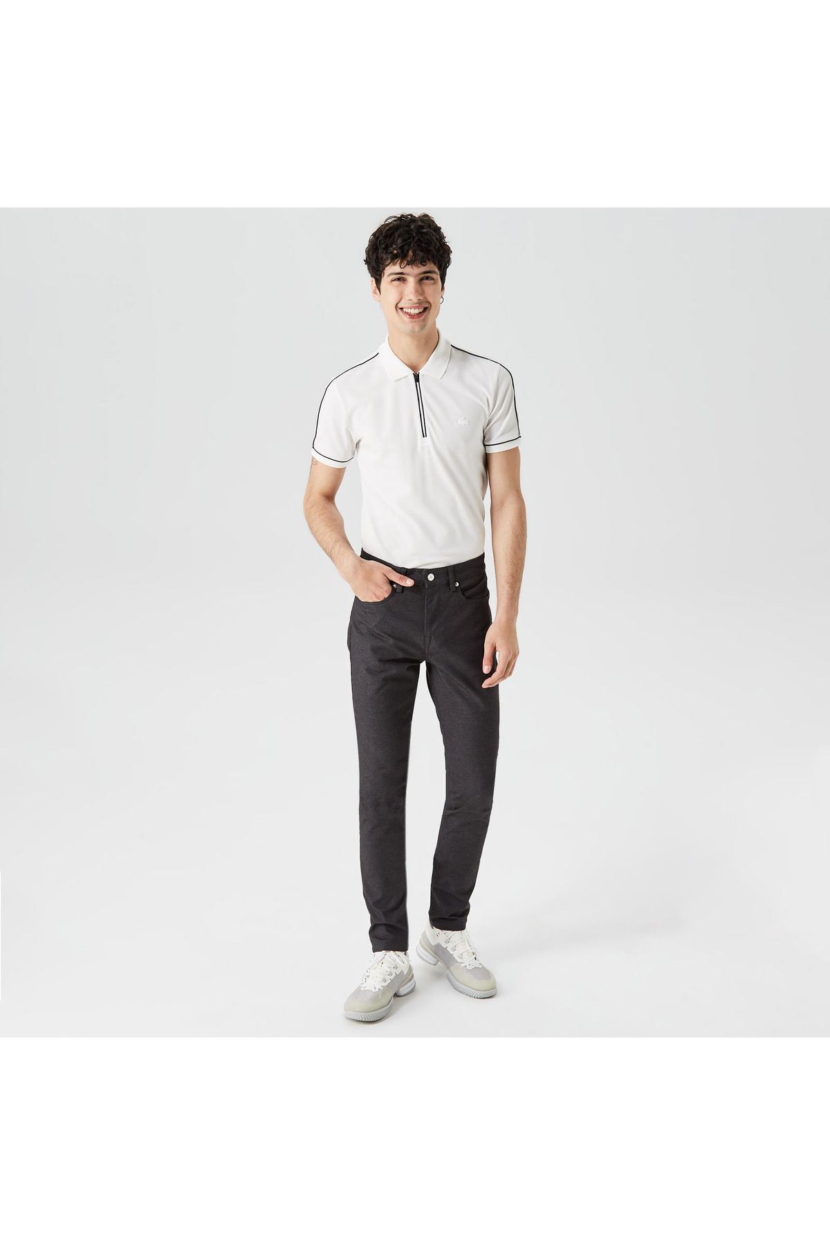 شلوار مشکی مردانه باریک اورجینال Lacoste