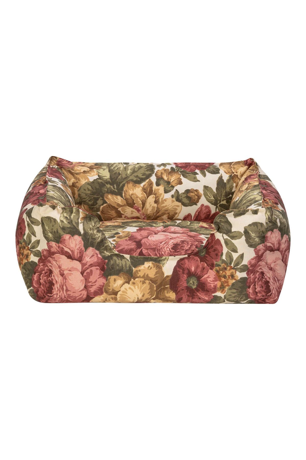 Pet Comfort Alpha Merta Gül Desenli Kedi ve Köpek Yatağı S 50x60cm DRSTR