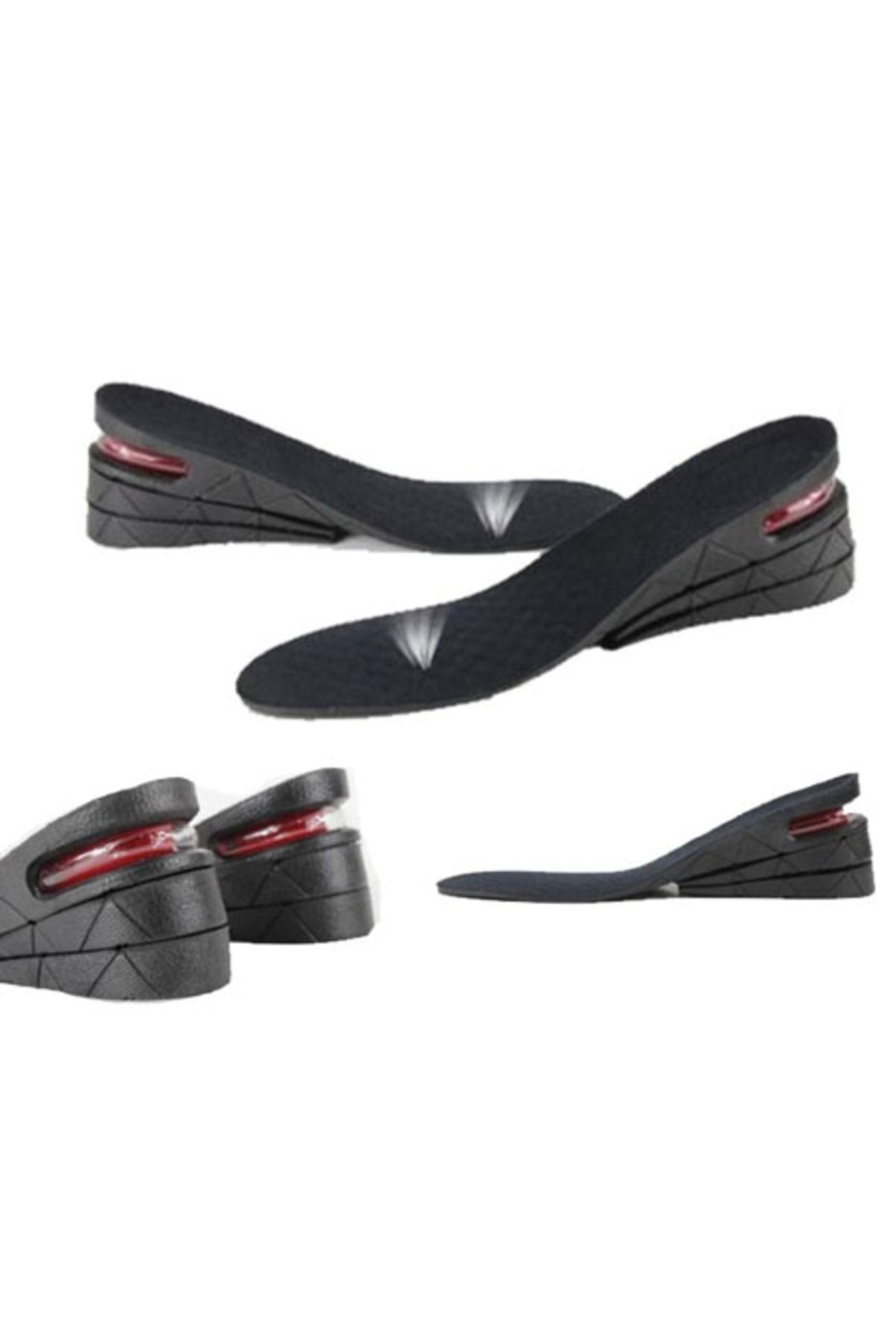 BilfolD Hava Yastıklı Boy Uzatıcı Tabanlık Tam Boy (7 cm kadar) - 44 Numara Dolgu Topuk