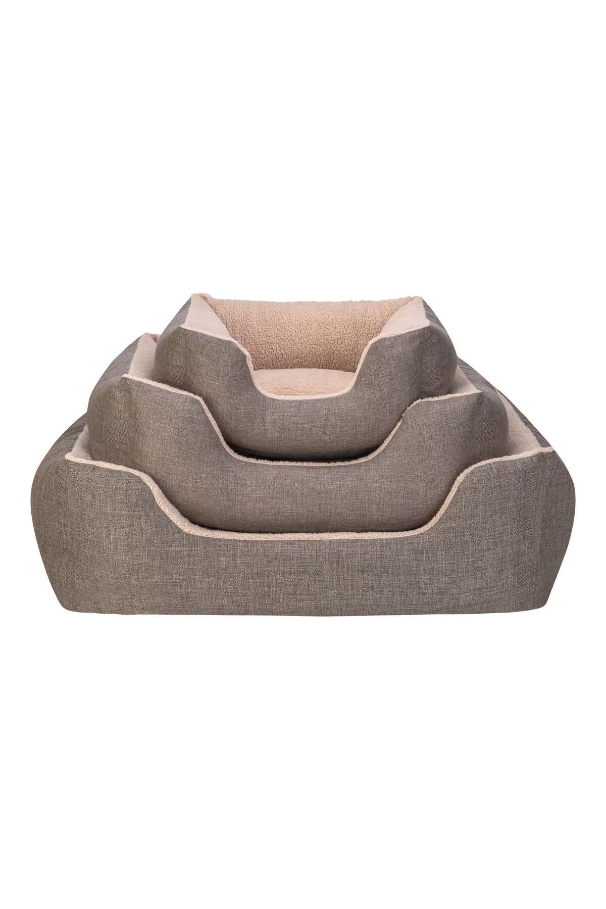 Pet Comfort-Varro Echo Brown-Beige Dog Bed - L 85X105Cm 533132 4