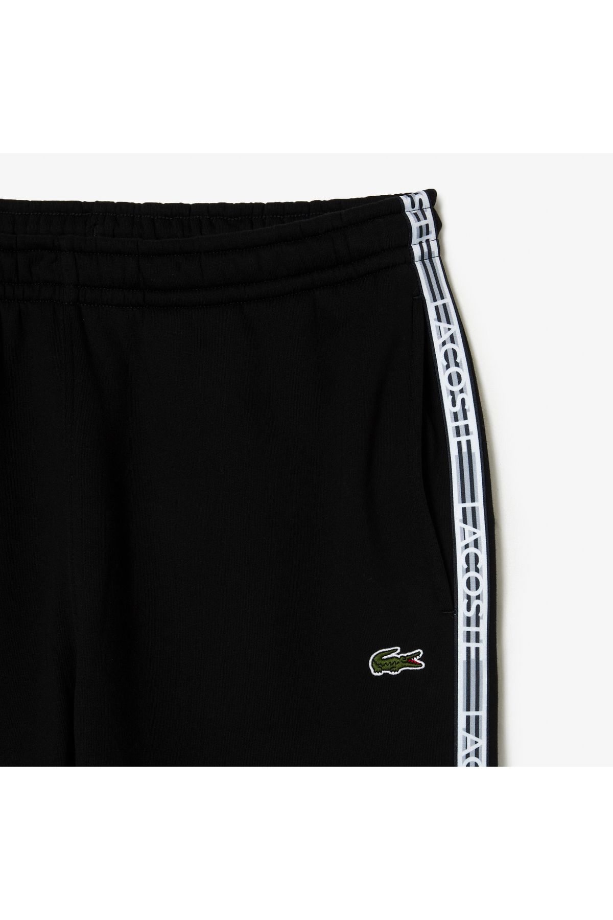 شلوار گرمکن مشکی مردانه لباس های سیاه شش Lacoste