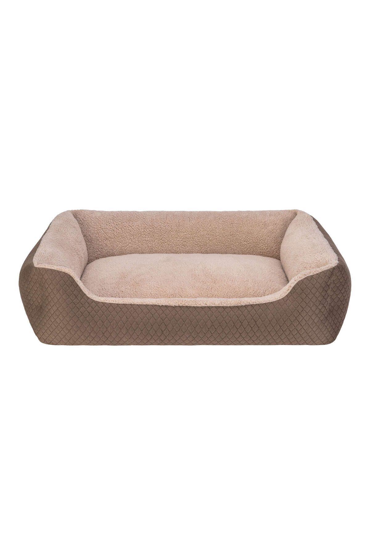 Pet Comfort Bravo Duo Köpek Yatağı Kahverengi/Bej L 90x70cm BSTMY