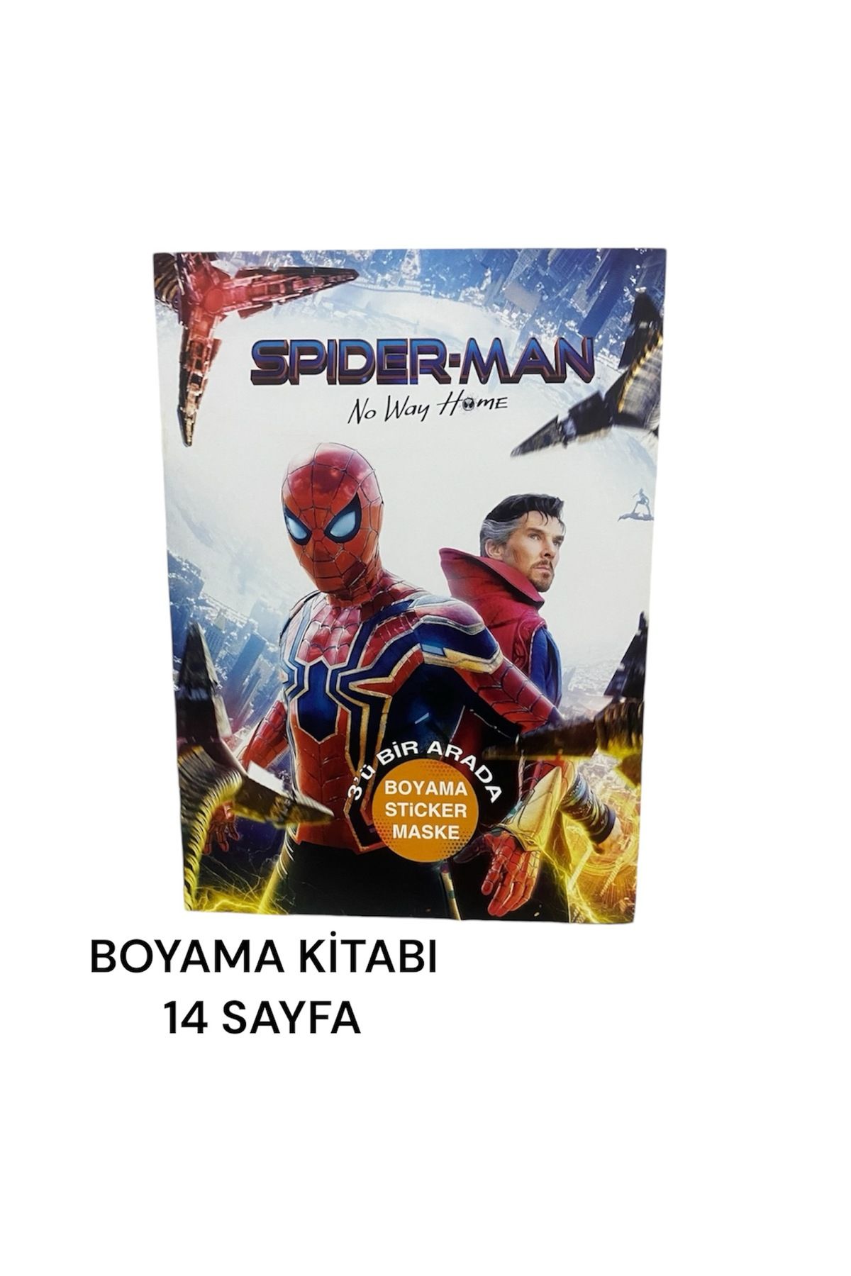 ÖRÜMCEK ADAM PUZZLE YAPBOZ VE BOYAMA KİTABI SET - 5