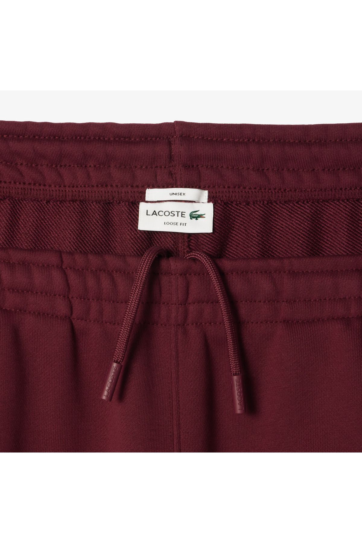 Lacoste-Unisex Relaxed Fit Burgundy Sweatpants 7