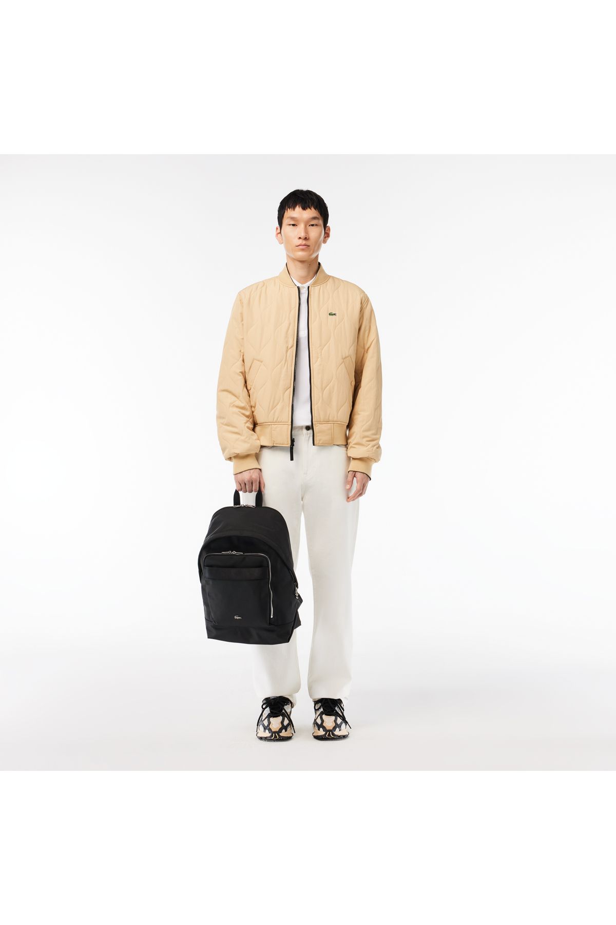 کوله پشتی مشکی مردانه اورجینال Lacoste