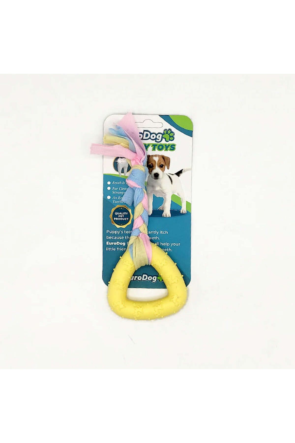 Eurodog Puppy Toys Sarı Üçgen Diş Kaşıma Oyuncağı YKTSN