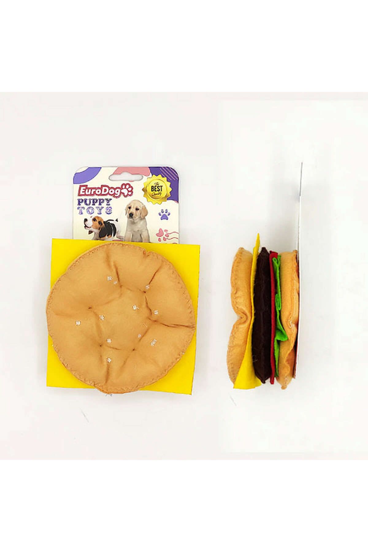 Eurodog Puppy Pet Toys Hamburger YKTSN
