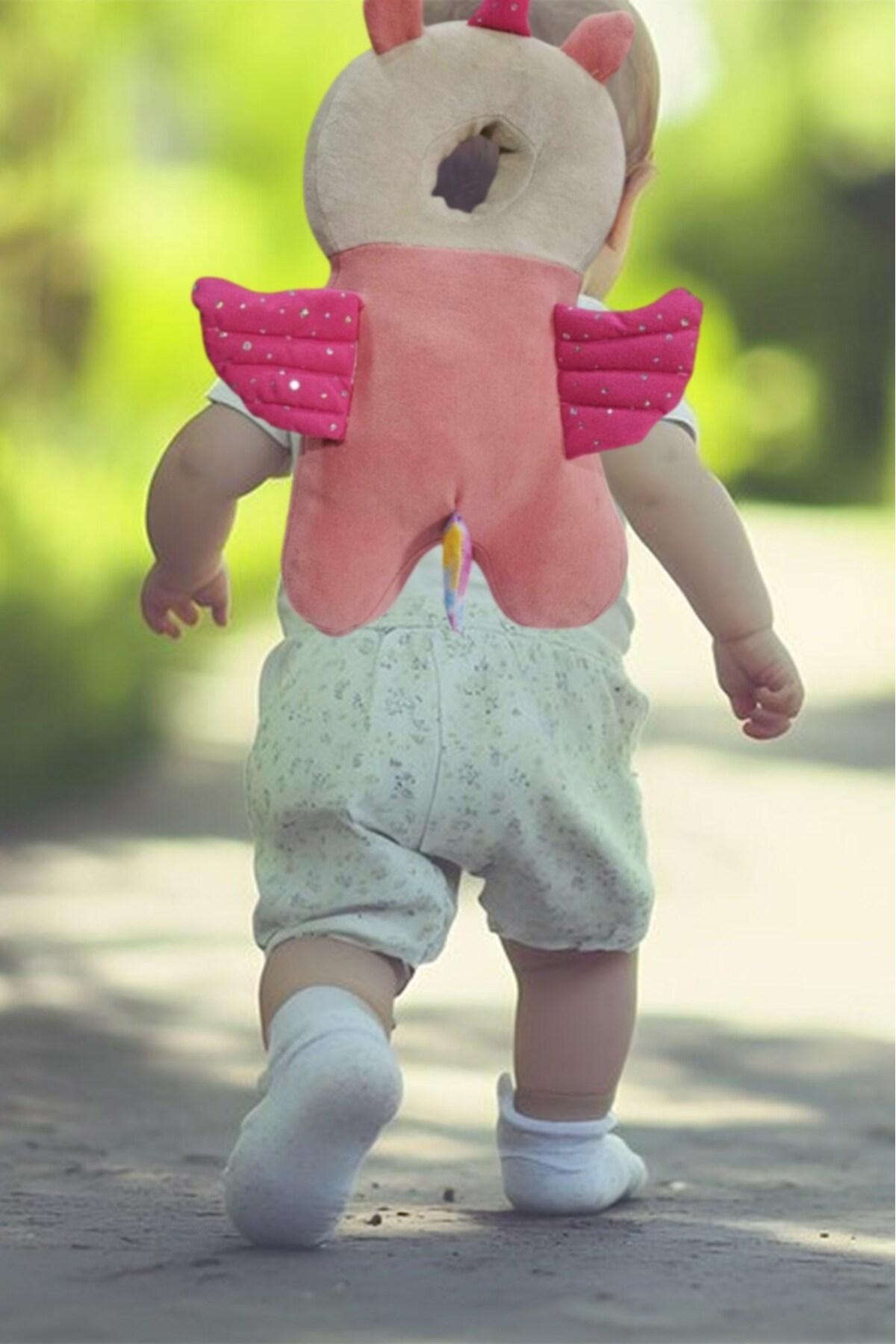 Genel Markalar Unicorn Ayarlanabilir Sevimli Figürlü Bebek Kafa Boyun Koruyucu Koruma Yastığı fotoğrafı 4 (önizleme)