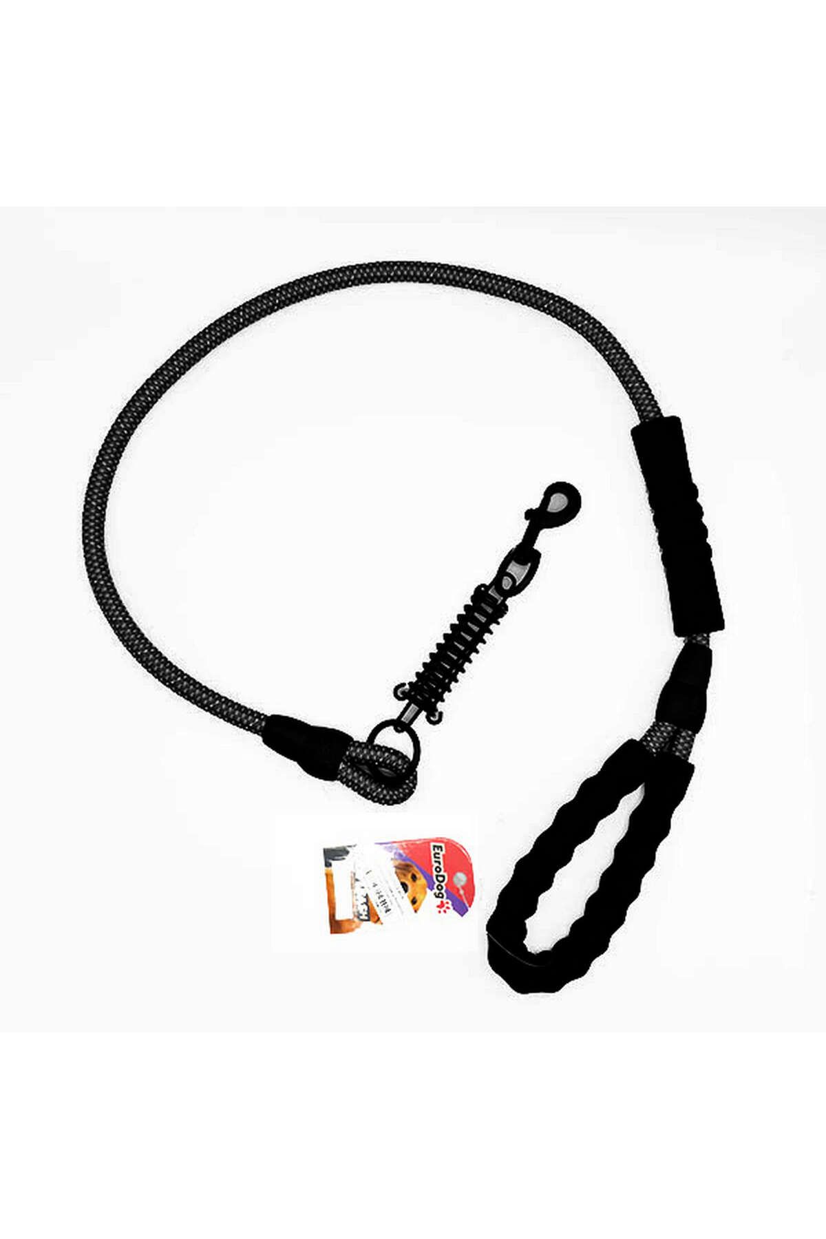Eurodog Köpek Uzatma Reflektörlü 14mmx 120cm Siyah YKTSN