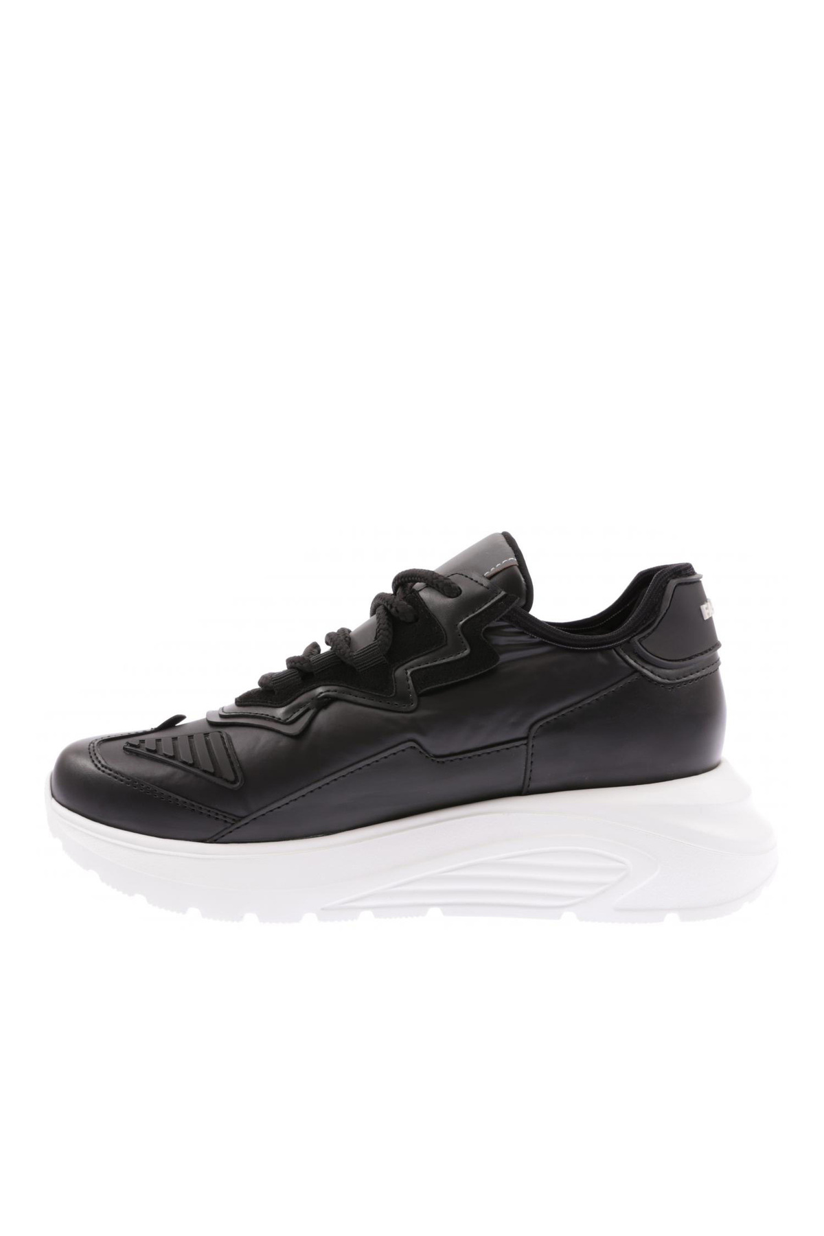 DGN Kadın Bağcıklı Kalın Taban Sneakers Ayakkabı Siyah 15298163118 görsel 3