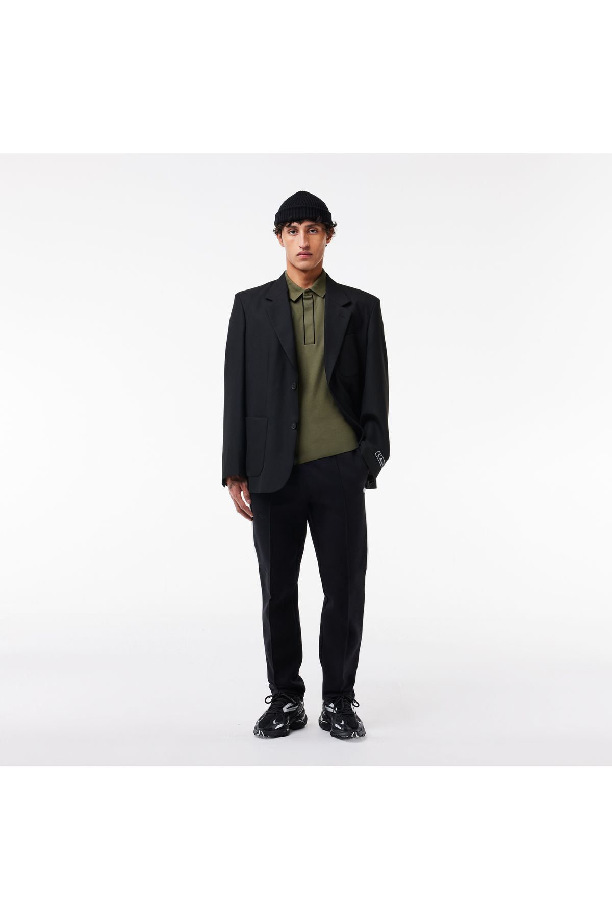 تی شرت یقه پولو سبز مردانه پنبه ارگانیک مناسب چوگان اورجینال Lacoste