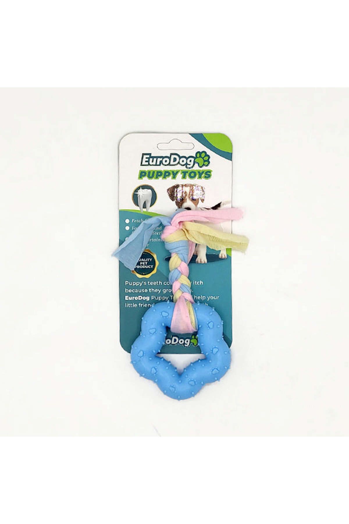 Eurodog Puppy Toys Mavi Kalın Beşgen Diş Kaş. Oy. YKTSN