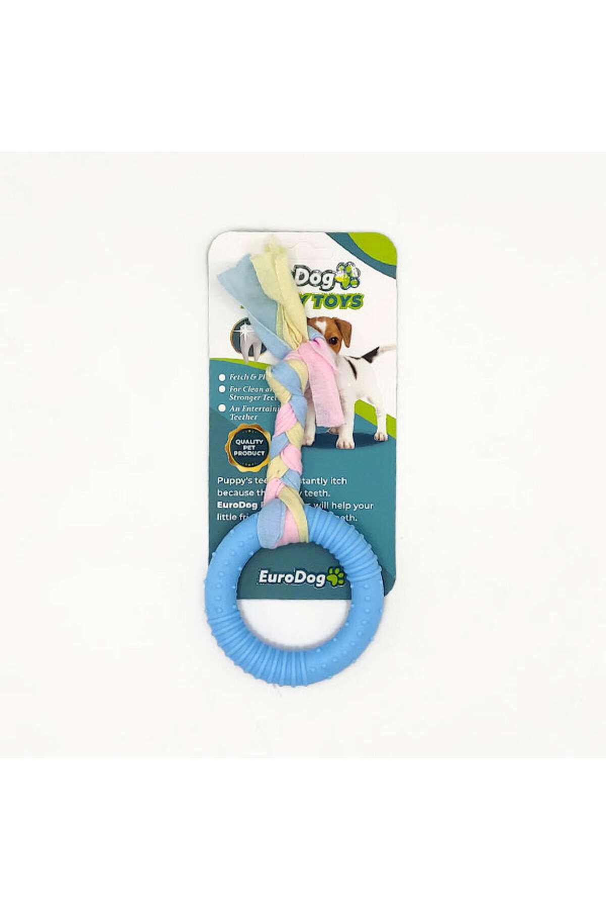 Eurodog Puppy Toys Mavi Halka Diş Kaşıma Oyuncağı YKTSN