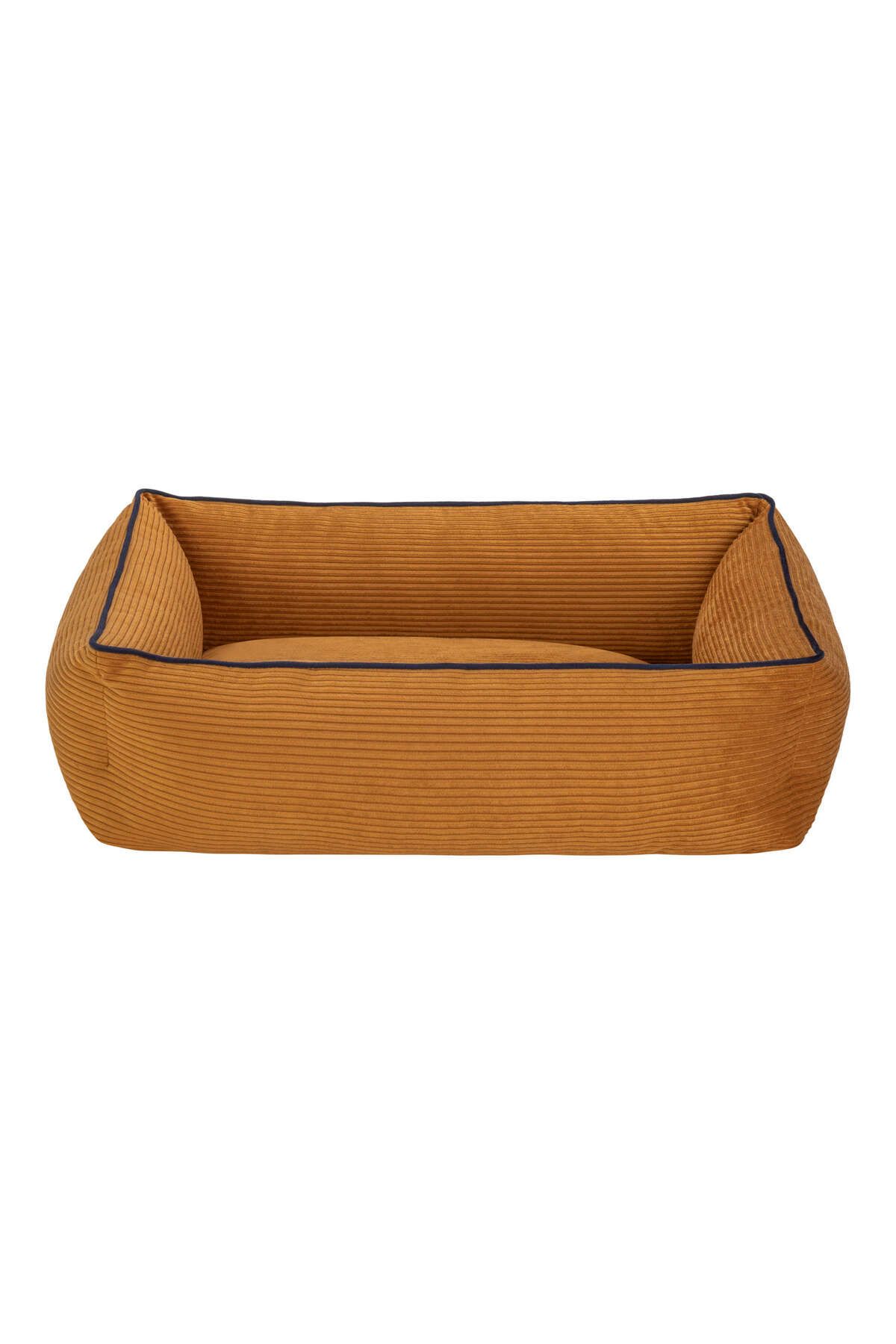 Pet Comfort Golf Kedi ve Köpek Yatağı Hardal w Parliament Mavi Biye XS 55x45cm DRSTR