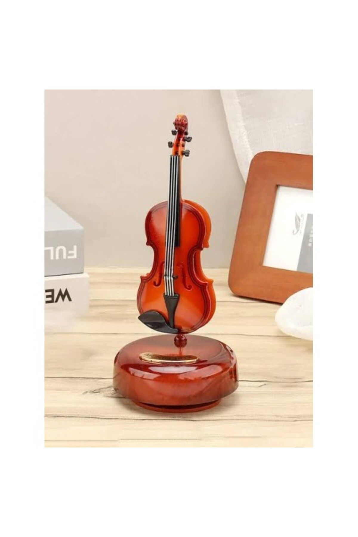 SAVA HOME COLLECTİON Hareketli Violin Müzik Kutusu