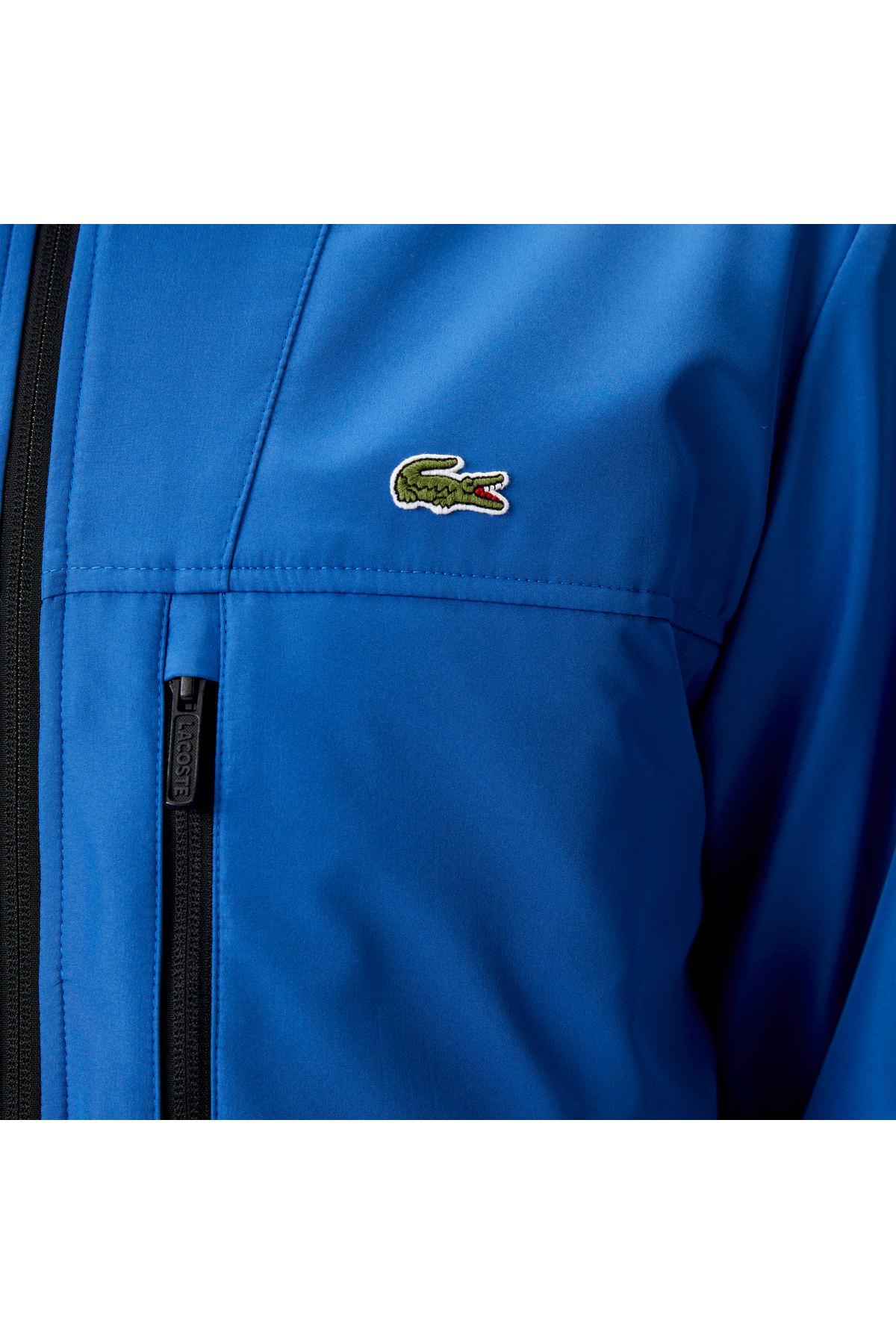 Lacoste  Erkek Kapüşonlu Mavi Yağmurluk - Görsel 6