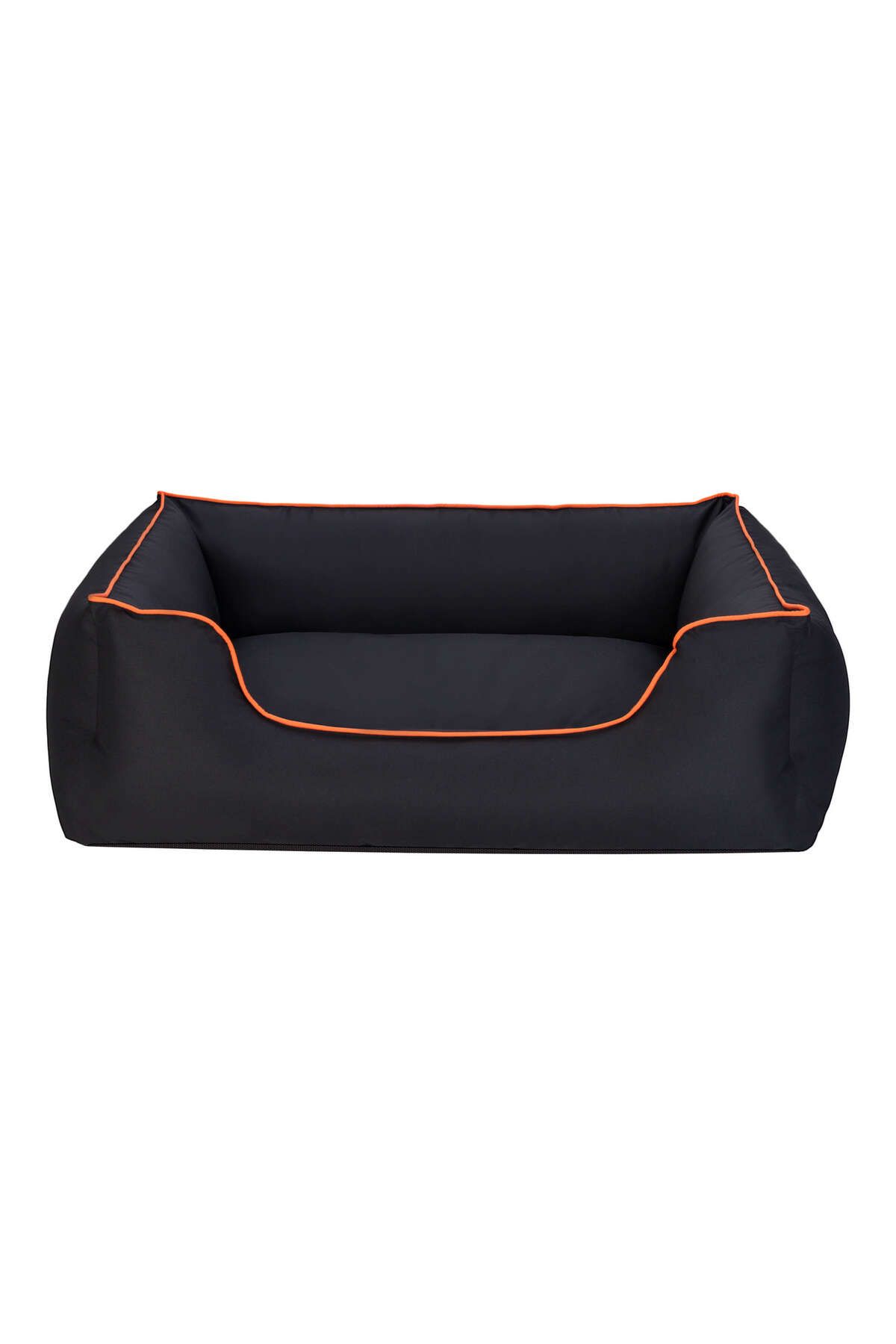 Pet Comfort Alpha Köpek Yatağı Siyah w Turuncu Biye L 105x85cm DRSTR