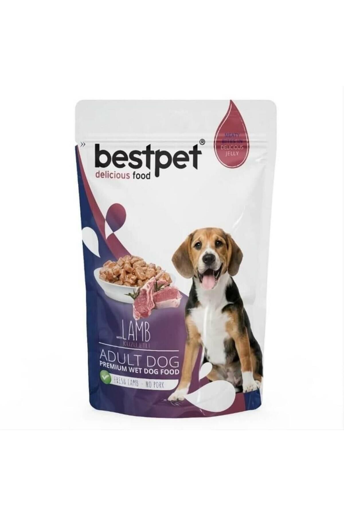 Bestpet Jöle Içinde Kuzu Etli Yetişkin Köpek Konservesi 100gr (STT02/2025) - Petshopundan