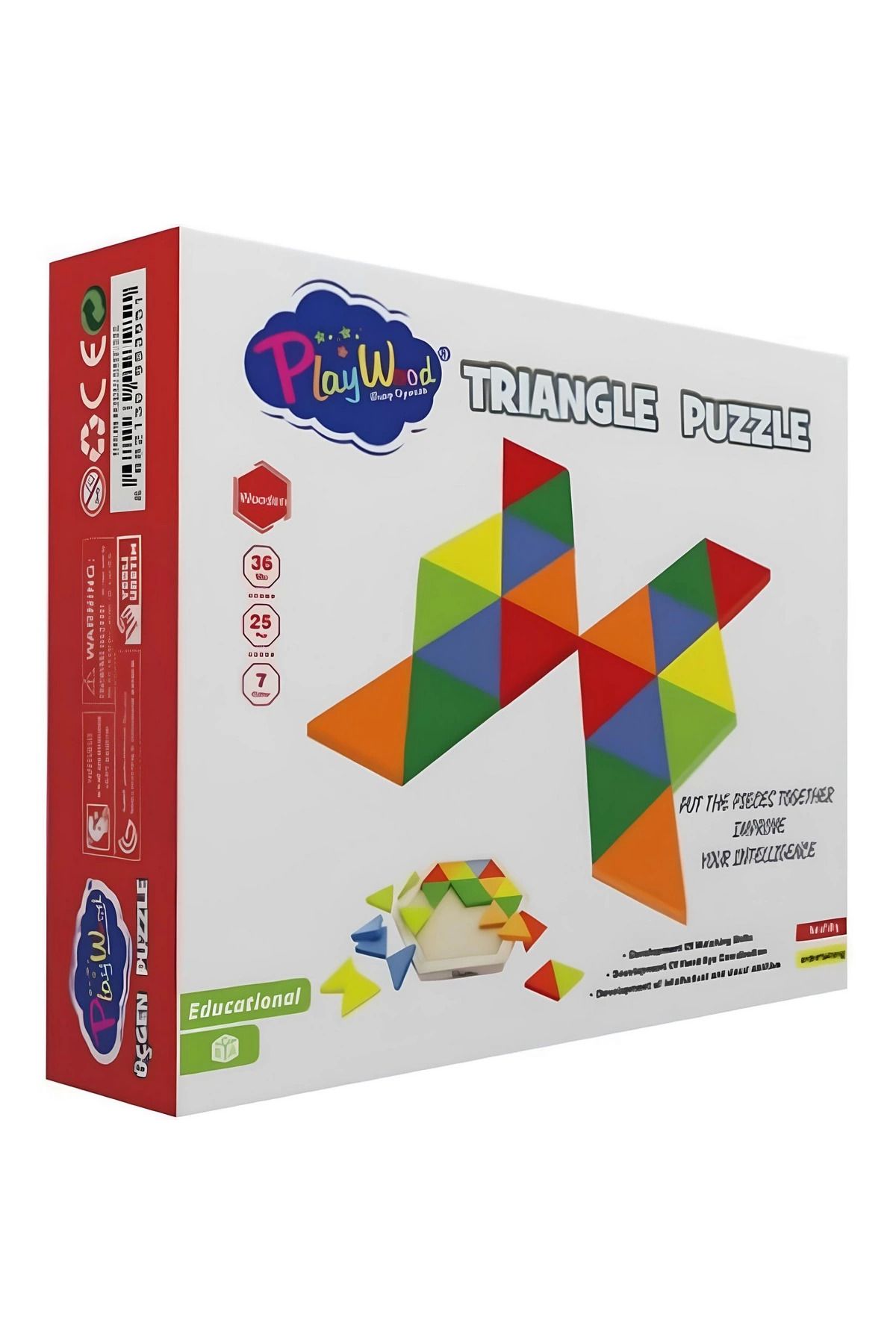 Lucest Yeni Ur Ahşap Üçgen Puzzle Kampanyalı