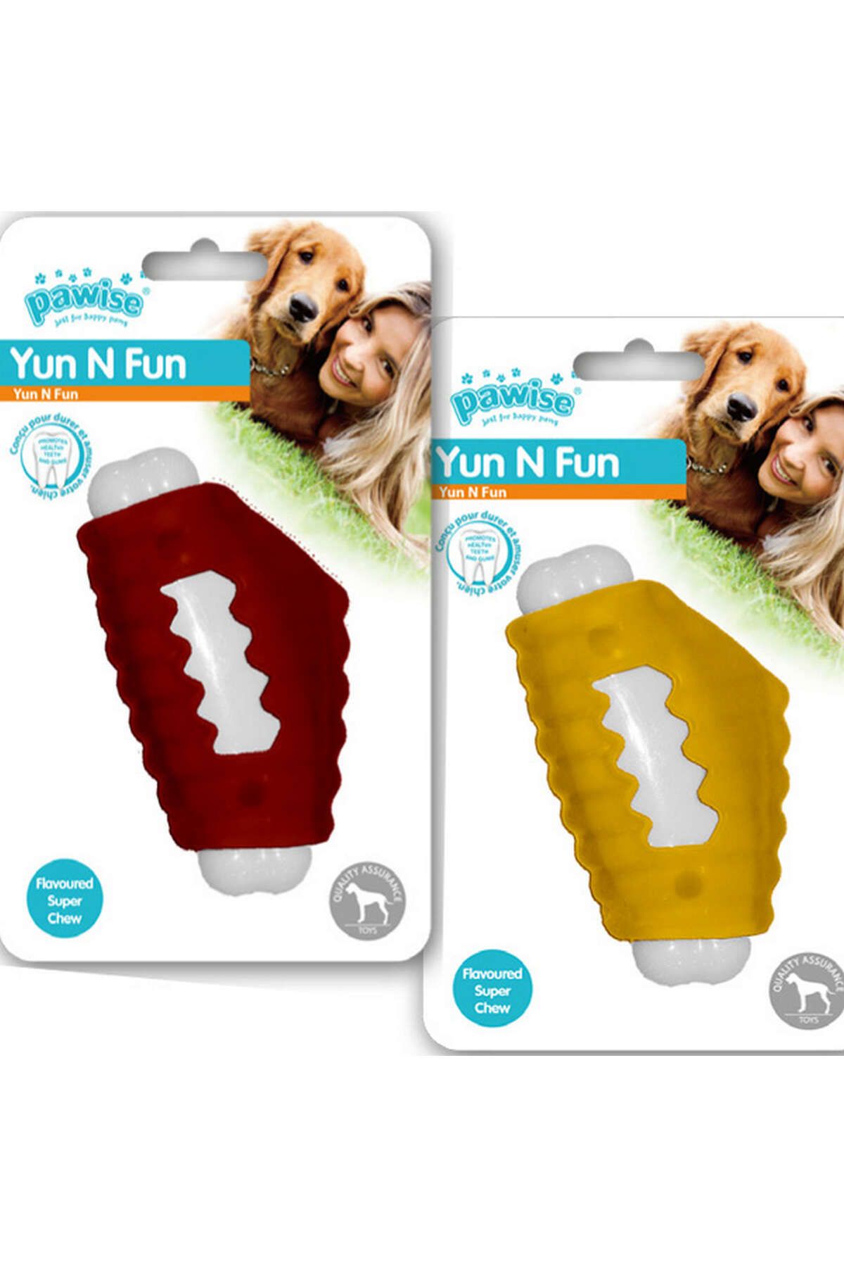 Pawise Yum N Fun Tavuk Aromalı Çiğneme Köpek Oyuncağı 11 cm YKTSN