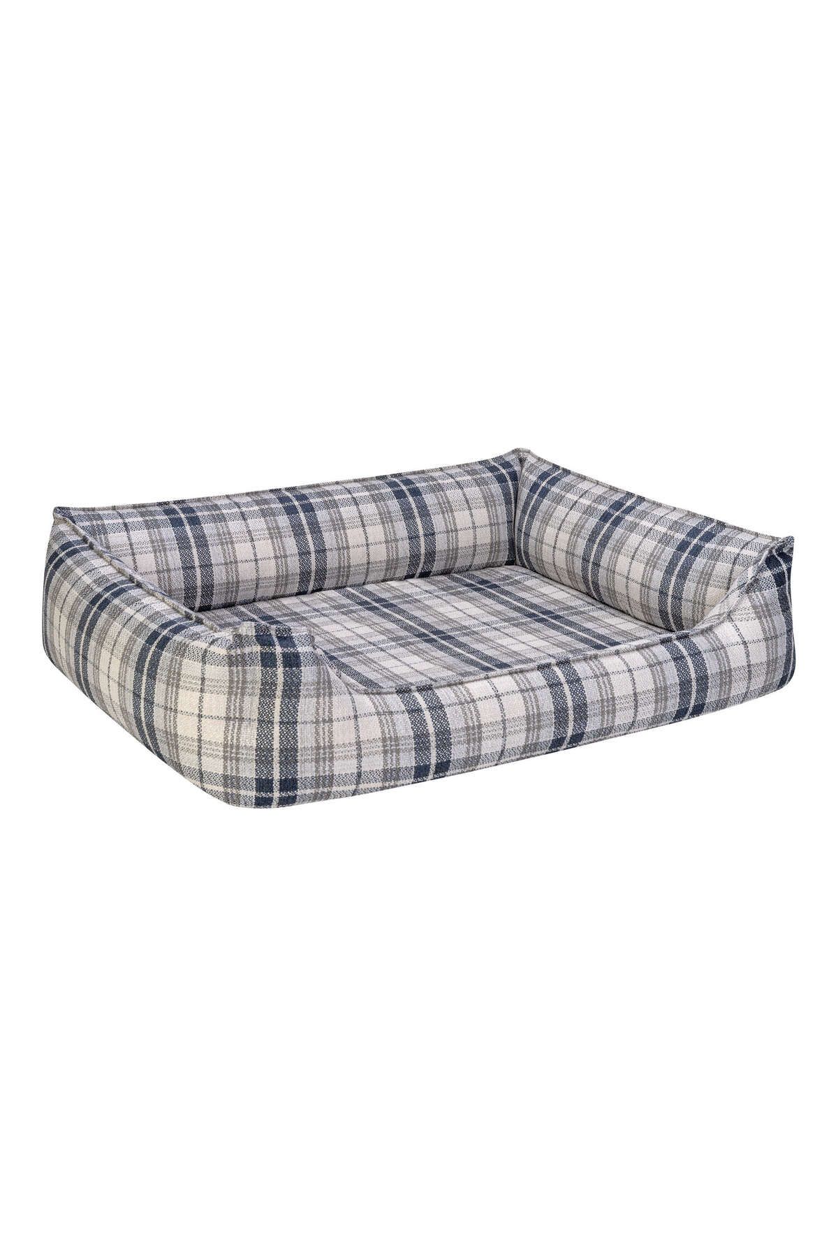 Pet Comfort-Navy Blue Checked Delta Varius Dog Bed - L 80X105Cm 639140 2