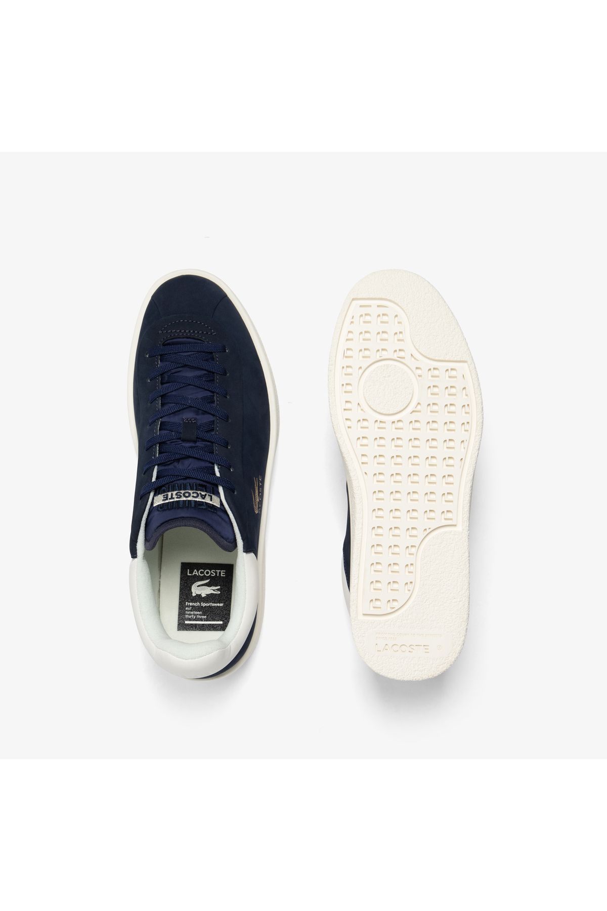 اسنیکر آبی مردانه کفش ورزشی دریایی Baseshot Premium Lacoste