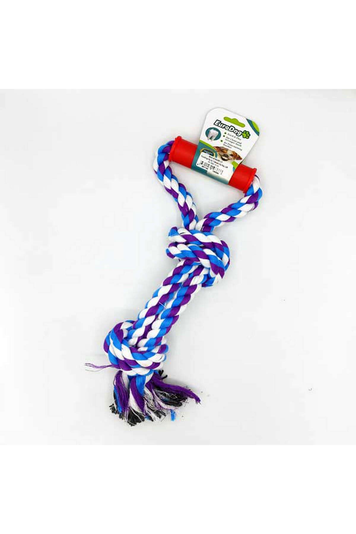 Eurodog Diş İpi Tutmalı Diş Kaş.Çift Dü.Mavi 40cm YKTSN