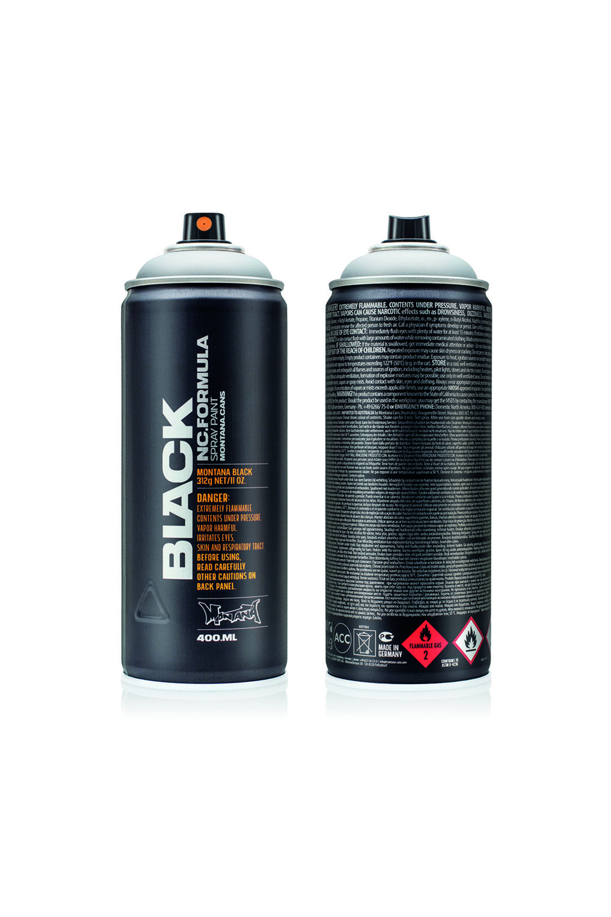 MONTANA Black Sprey Boya 400ml Outline Silver BLK OUT. SLV