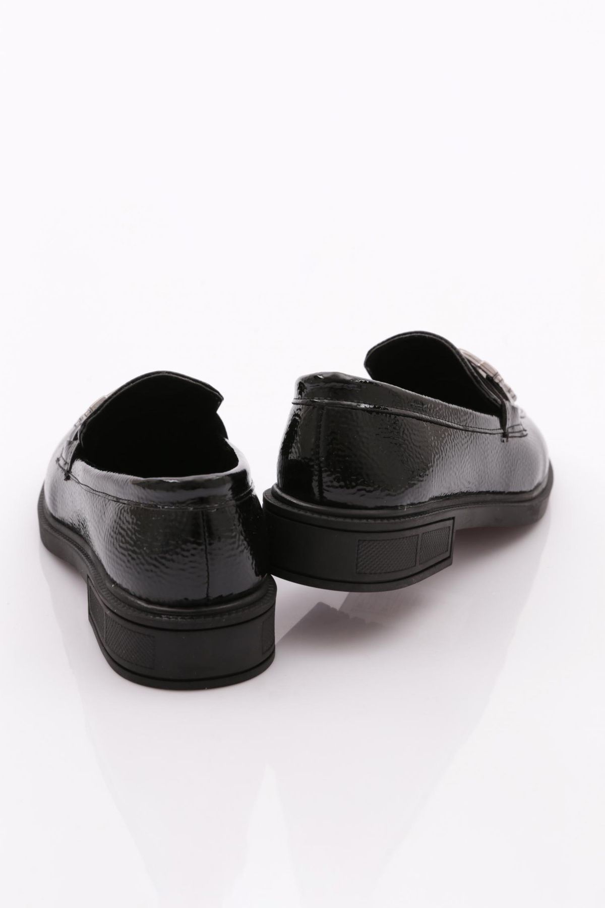 DGN-Black Patent Leather Women's Loafer - Wrinkled 30212674 3