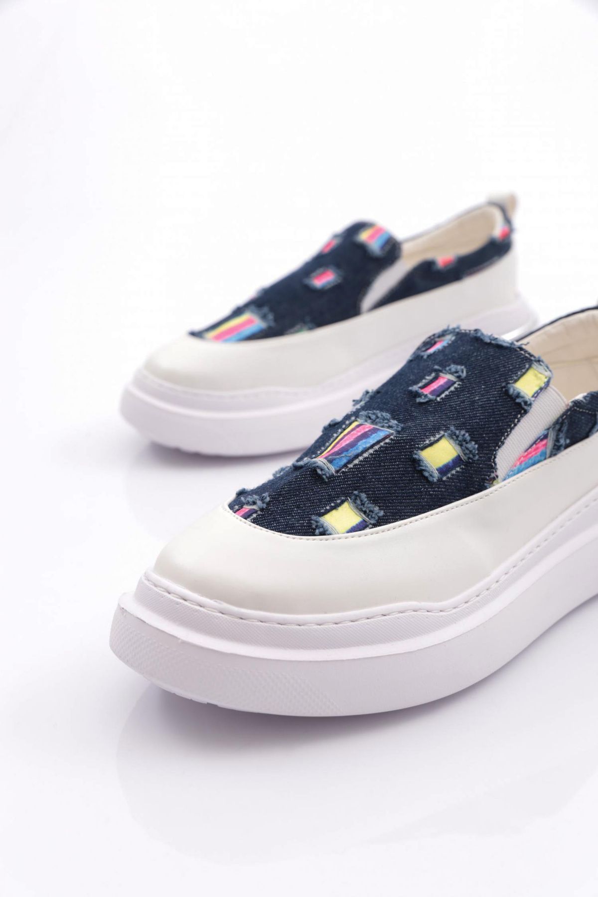 DGN-Pantofi de damă cu elastic, blugi albaștri 16835105 4
